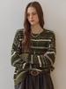 MAXZA Color Mix Fair Isle Pattern Round Neck Knit