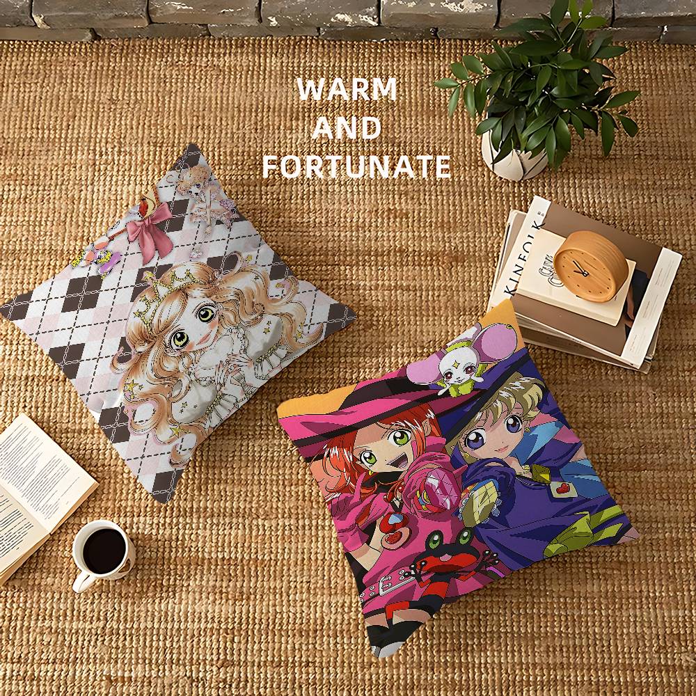 Аниме Сахарный сахар Руна Наволочка Полиэстер Подушки для дивана Декоративные накидные подушки Украшение дома Наволочка