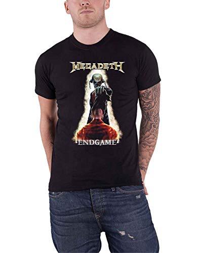 Футболка Megadeth Vic Снимает Капюшон Логотип Группы Официальная Мужская Черная S