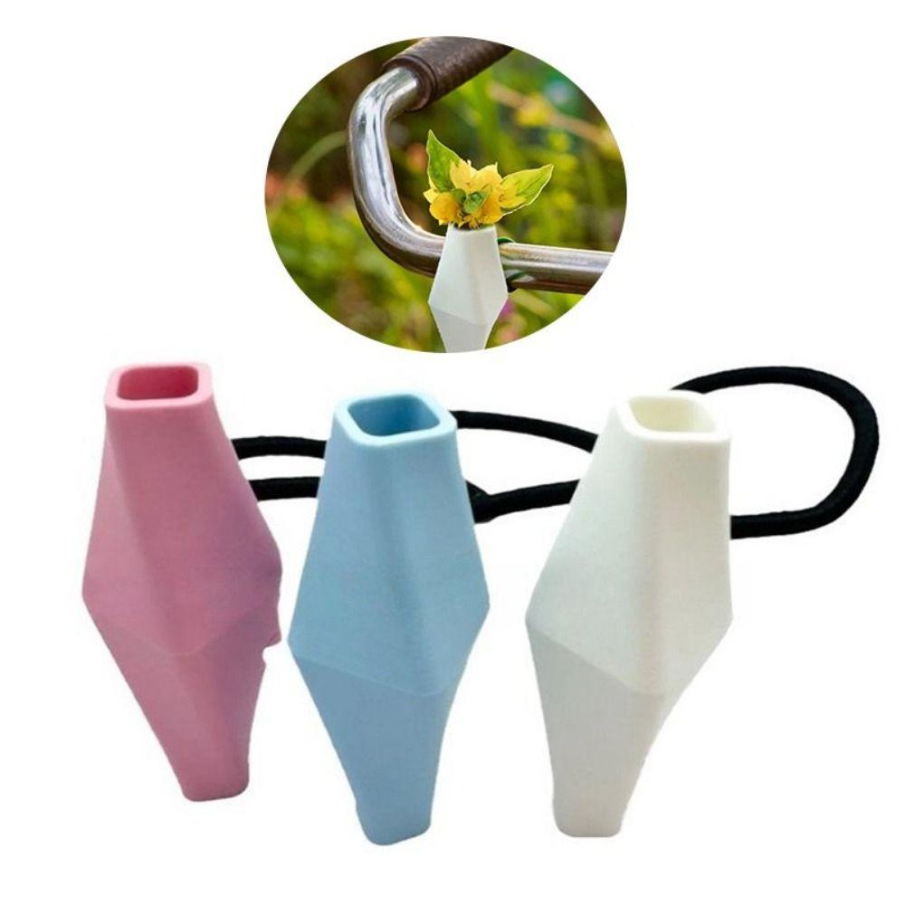 Eye-catching Bike Vases Holder Unique Vase Handlebar Ornament Simple Bike Flower Vases Outdoor