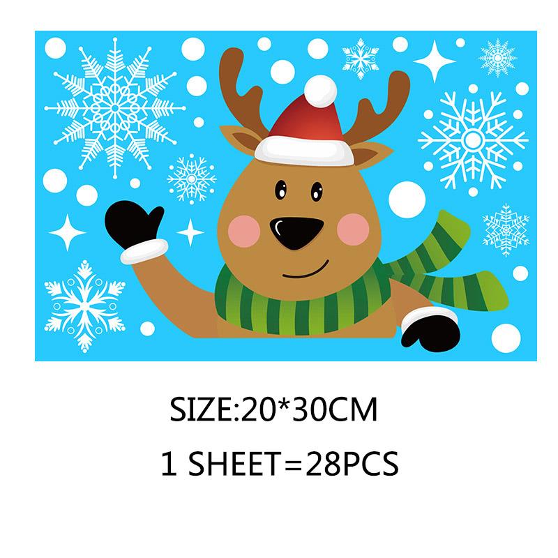 Веселое Рождественское украшение для дома, стены, окна, наклейки, украшения, гирлянда, Новый год, Ноэль Натал, подарок на Рождество