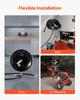 Pressure Washer Hose Reel, 15.2 m x 9.5 mm Heavy-Duty Steel Bracket-Mounted Pressure Hose Reel, Wall/Floor/Truck Mount, 4000PSI Max, Manual Power Hand
