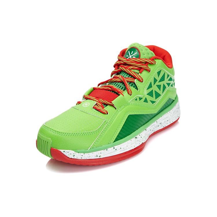 Баскетбольные кроссовки Li Ning Wade Fission 2.5 Mid top Унисекс Зеленый Красный ABFK031-4