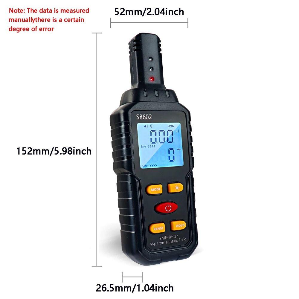 High Precision Electromagnetic Radiation Tester Backlight Digital EMF Meter  Electrician