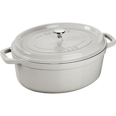Staub Cocotte Oval Campagne Большой эмалированный горшок ручной работы овальный, совместимый с японским продуктом IH с серийным номером La Cocotte Oval "Pico 27 см" [Авторизованный