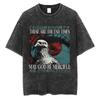 I Want A Perfect Body I Want A Perfect Soul Tshirt Funny Japanese Style Capybara Vintage Washed T Shirt Men Oversized Tees Tops