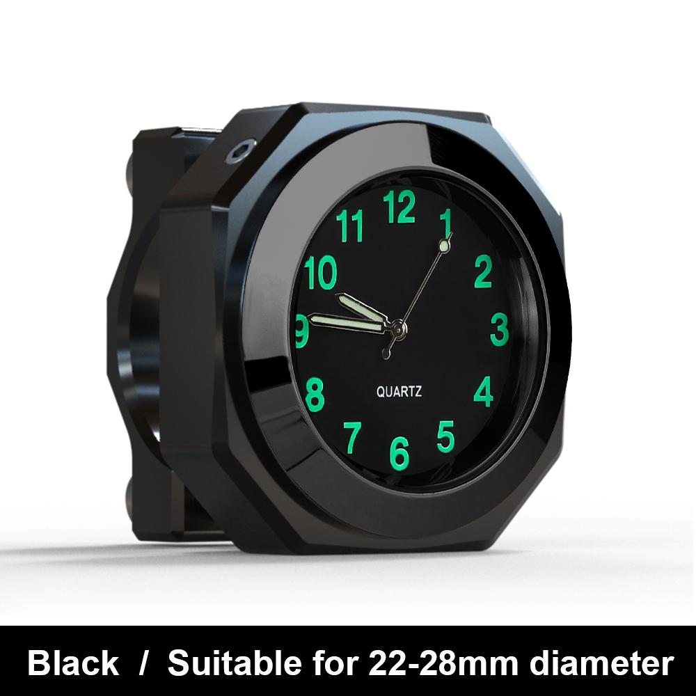 Motorcycle Bike Clocks for 22-28mm Handlebar IPX7 Waterproof Aluminum Watch Time for Yamaha Kawasaki Honda Suzuki Accessories