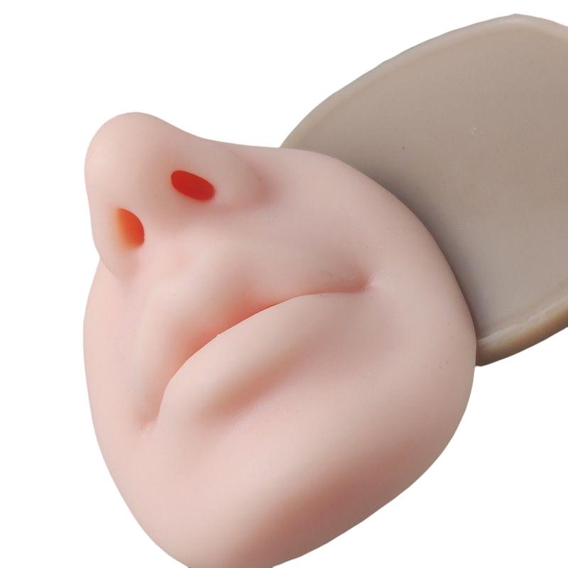 1Pc 5D Silicone Tattoo Nose Lips Model Practice Skin Lip Makeup Training