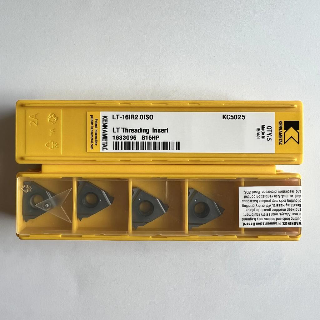 Original / LT-16IR2.0ISO KC5025 / Industrial Indexable Carbide Inserts 10 Pcs