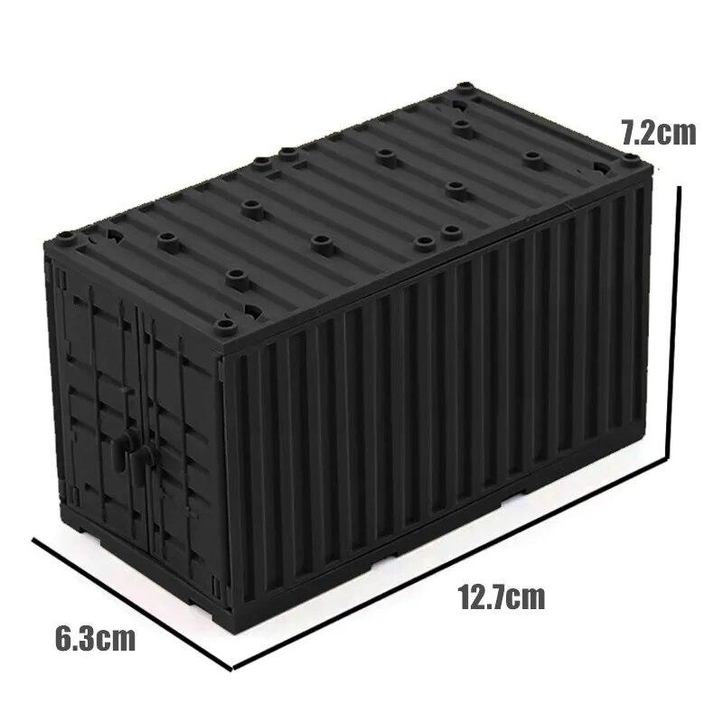 MOC военный контейнер, строительные блоки, коробка, игрушки для мальчиков, военная база времен Второй мировой войны, технические кирпичи, креативный DIY Juguete Bloques Brinquedos