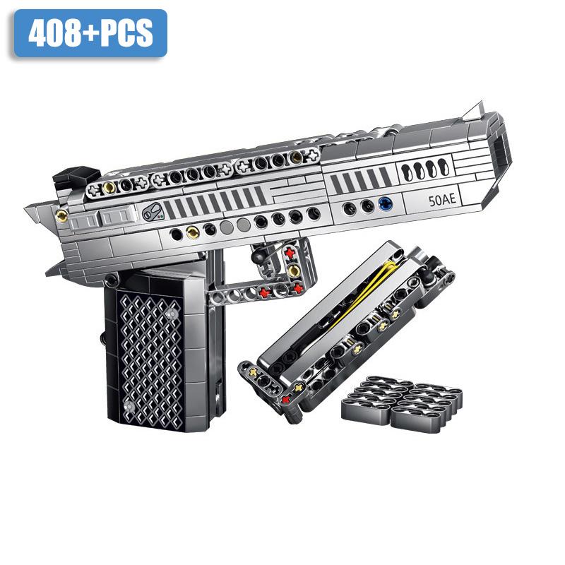 Военный MOC Пулемет M2 Снайперская винтовка K98 MP5 AK47 M4A1 Пулемет Гатлинга Строительные блоки DIY Оружие UZI Кирпичики Игрушки Для Детей Подарки