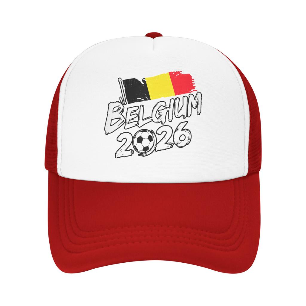 Belgium Belgian Flag Soccer Casual Sun Hats For Unisex Spring Outdoor Sport Baseball Cap Fitted Retro High Quality Hip Hop Hats