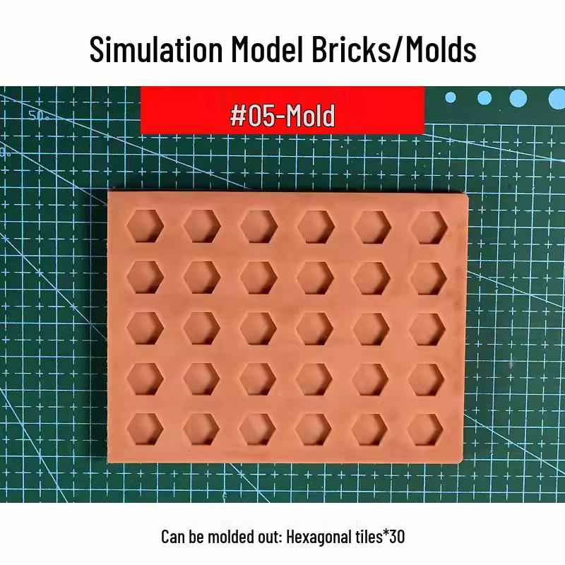 Микро-ландшафтные мини-кирпичи: Материалы для ручного изготовления песочницы, Красный кирпич, Плитка для стен, Разделитель для форм, Цемент, Маленькие здания.