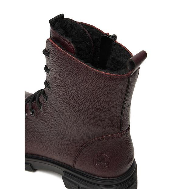 Rieker CEO-Z9116-35 Burgundy Ankle Boots