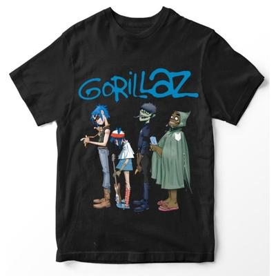 Графическая унисекс футболка Gorillaz Летняя дышащая удобная Мода для мужчин и женщин Y2k Футболка с коротким рукавом