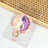 Colorful crystal orchid bead bracelet and bamboo joint bracelet accessory