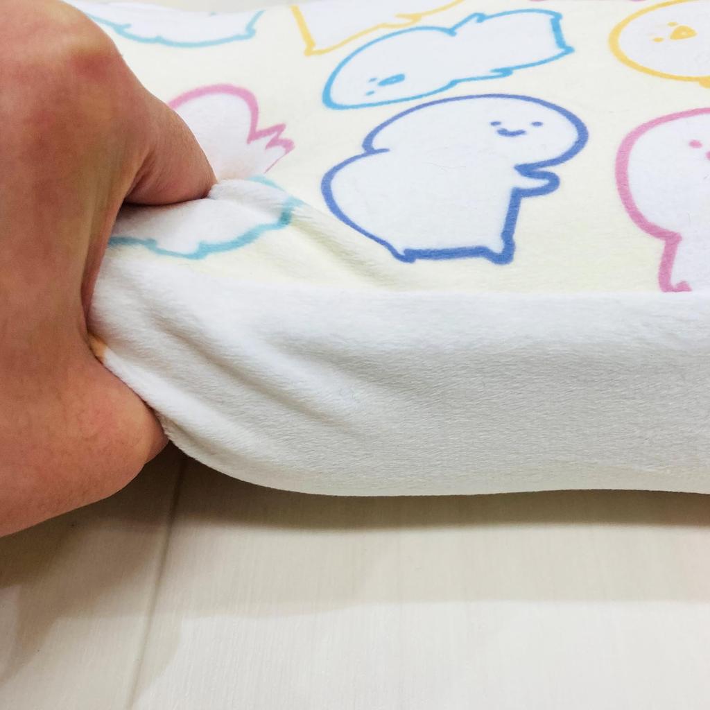 MORIPiLO с канцелярскими принадлежностями, подушка из пены с эффектом памяти 16x33x8 см, подушка для поддержки талии и спины, мягкая игрушка, желтая Morishita 4621551