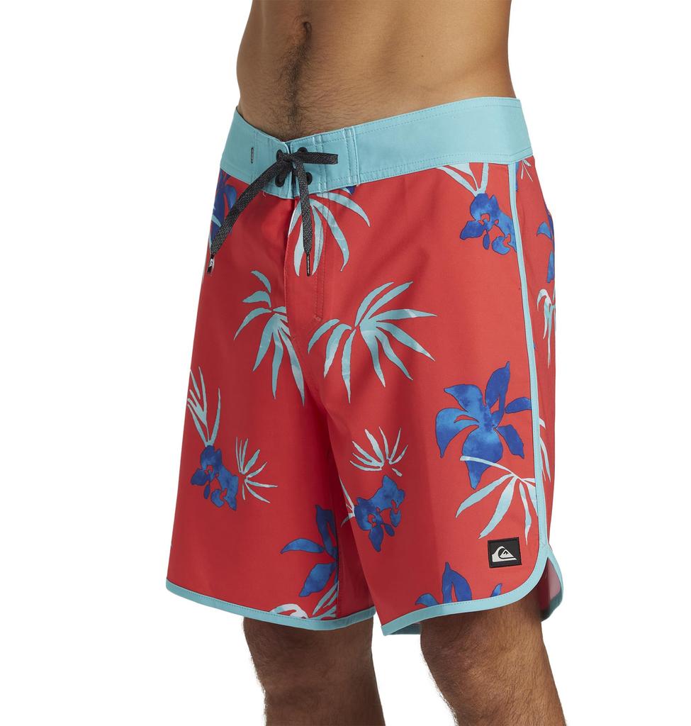 Мужские шорты для серфинга Quiksilver с принтом по всей поверхности, 4-сторонние, водоотталкивающие (AQYBS03630 RMC6)
