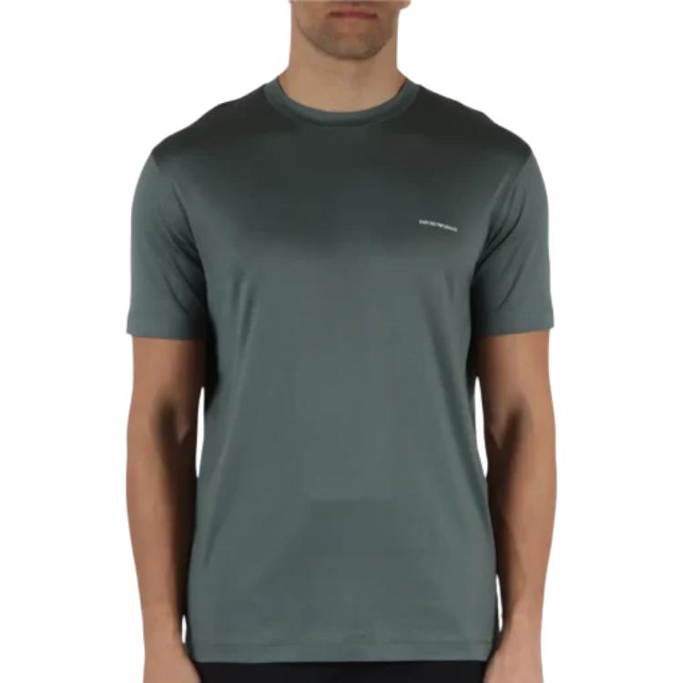 EMPORIO ARMANI T Shirt Men's Gray Green 8N1TD8-1JUVZ-U9083
