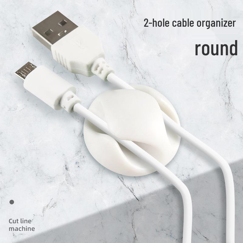 Desktop Cable Organizer and Earphone Storage Clip