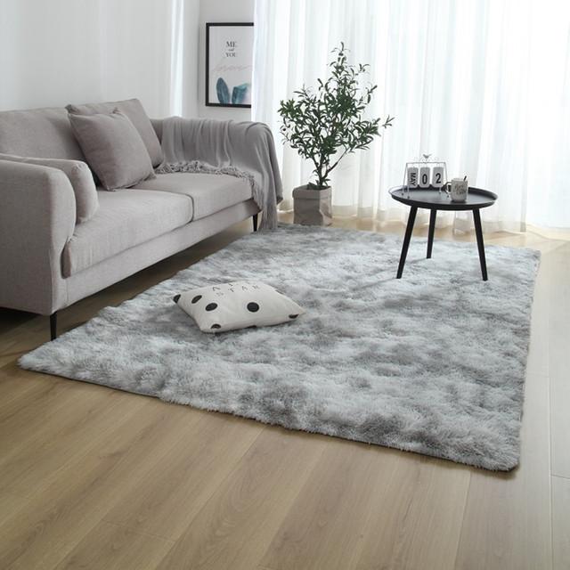 For Bedroom Living Room Home Carpet Nordic Fluffy Plush Children 'S Room Decor Non Slip Mats Lounge Porch Table Coffee Large Rugs