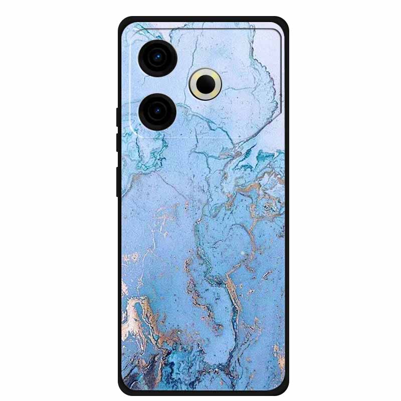 Чехол для телефона Tecno Pova6 Neo, задняя крышка из ТПУ для Pova 6 Neo, цвет мрамора, мягкий чехол, защитный Funda, роскошный силиконовый корпус