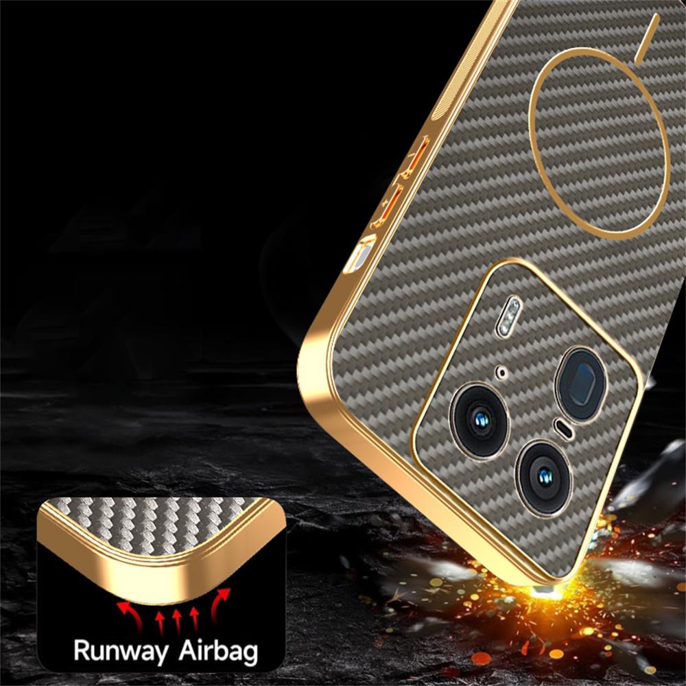 For Motorola Edge 50 Ultra 5G Phone Case Carbon Fiber Textured Electroplated TPU Back Cover