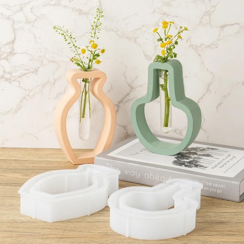 Простая ваза в скандинавском стиле, силиконовая форма, сделай сам, гидропоника, цветочный горшок, ремесло, изготовление подарков, гипсовые формы для литья из смолы, домашний декор