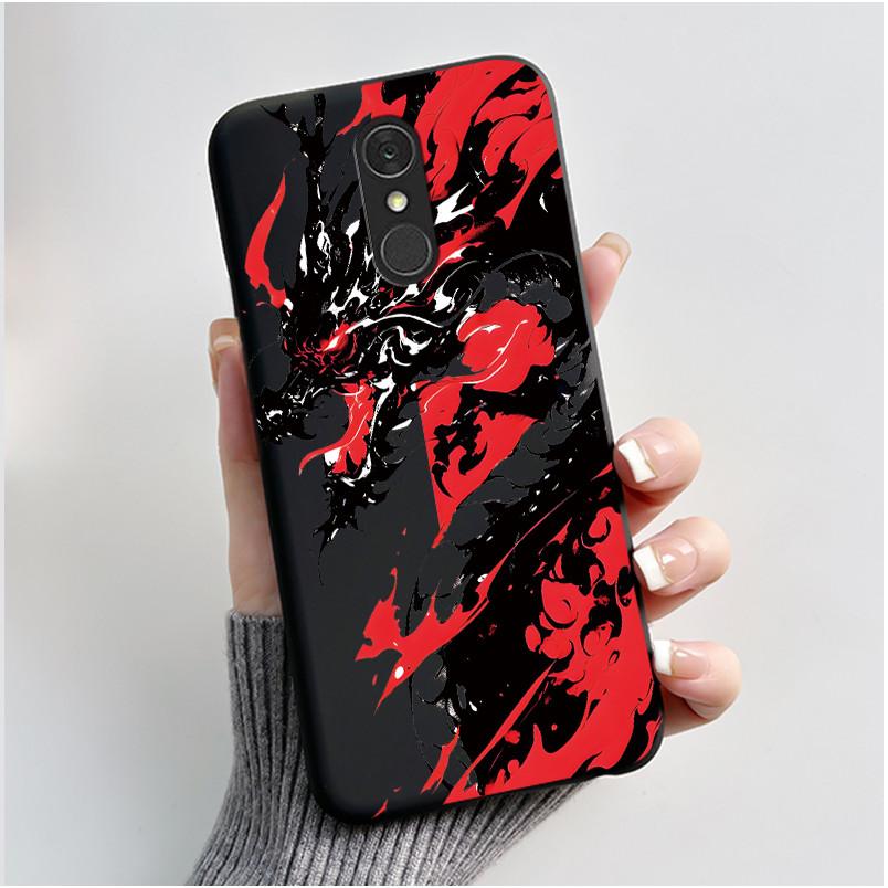 For LG Q7 Plus Q7+ Q7a Phone Case Luxury Cute Love Rabbit Funny Soft Silicone Black TPU Protective Cover For LG q7 LM-Q610 Case