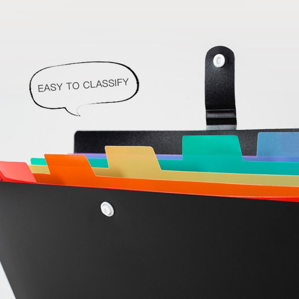 Color Insert Accordion File Organizer Large Capacity A4 File Organ Bag A4 File Folder Bag  Girls