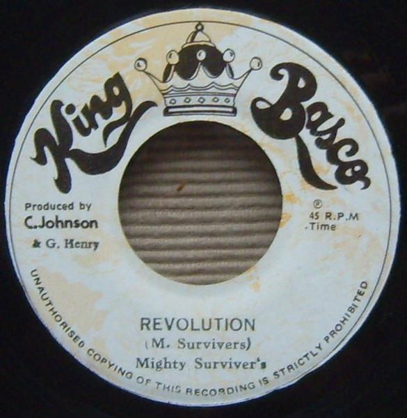 7-дюймовая пластинка MIGHTY SURVIVERS THE KING BASCO A Revolution Революционная версия НЕТ King Basco Ямайка Регги Ска Даб Б/у