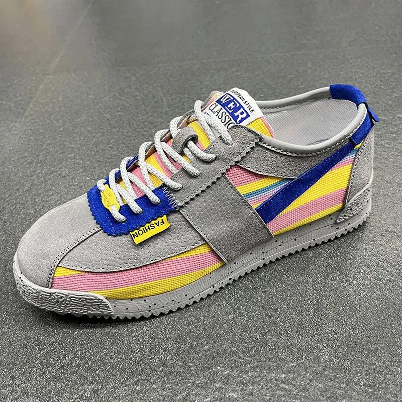 Модные мужские кроссовки Удобная повседневная обувь для мужчин Дышащая мужская парусиновая обувь Новые мужские кроссовки Zapatillas Informales