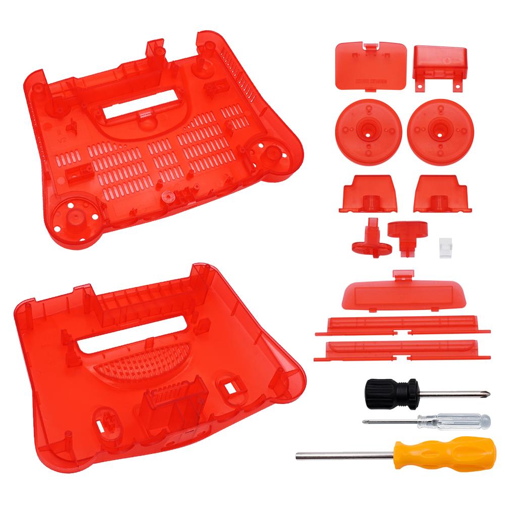 Сменный пластиковый прозрачный чехол Bitfunx для N64, Nintendo 64, сменный чехол, прозрачные коробки