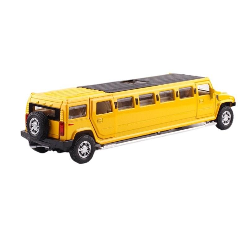 Stunning Alloy H6 132 Scale Model Car With Light Up Features And Pull Back Action