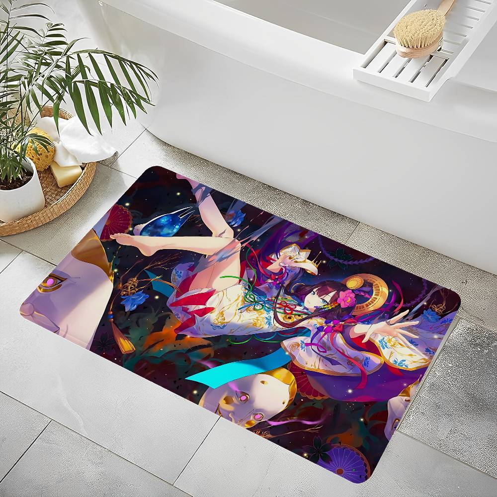 Card Based Game Onmyoji Bathroom Mat Kids Room Bedroom Decoration Balcony Anti-Slip Doormat Living Room Welcome Rug