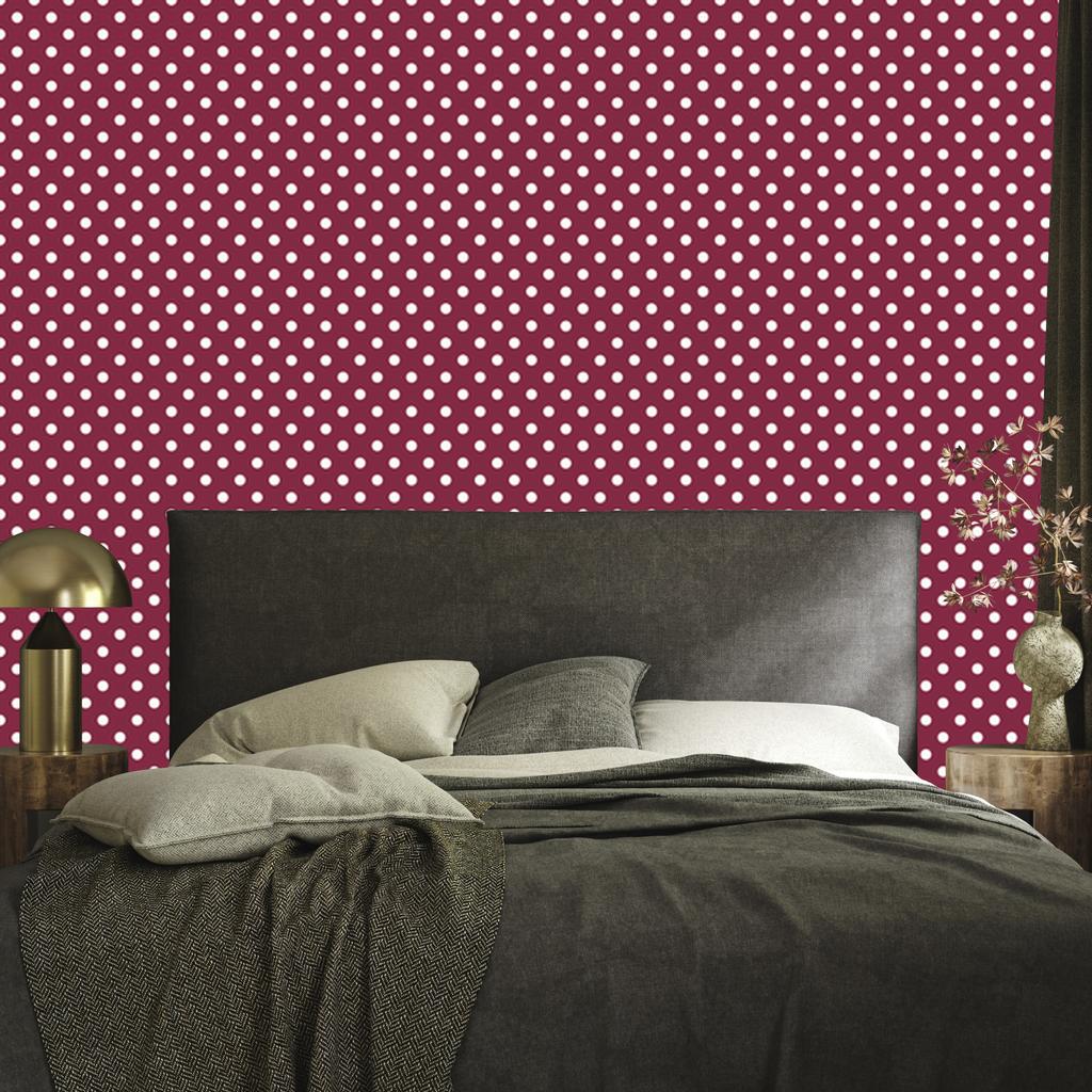 Pink Dots Wallpaper, Soft Forms for Living Room and Bedroom 50x1000