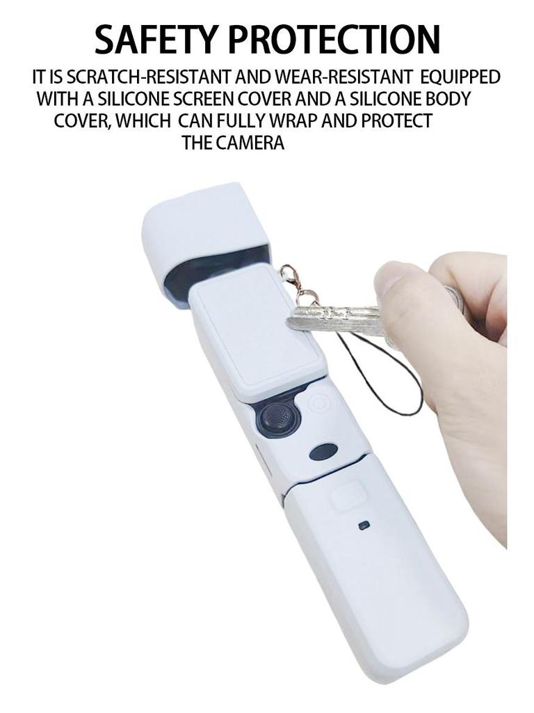 Силиконовый чехол и крышка для объектива DJI OSMO Pocket 3: Пылезащитный и Ударопрочный Защитный Аксессуар