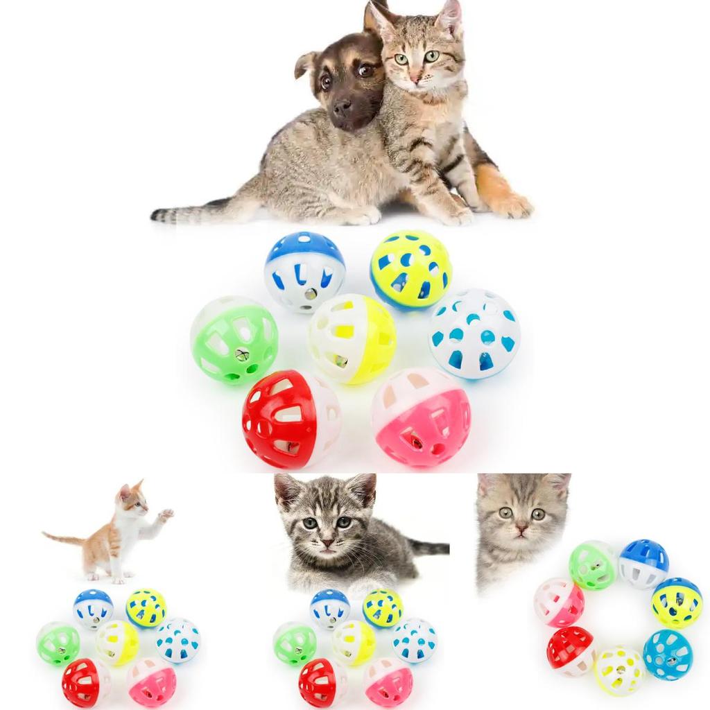 Пластиковый мяч для бросания для домашних животных с полым дизайном для кошек и мелких питомцев