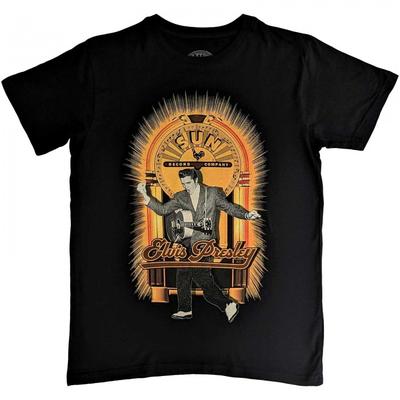 Хлопковая футболка унисекс Sun Records для взрослых с танцующим Элвисом Пресли