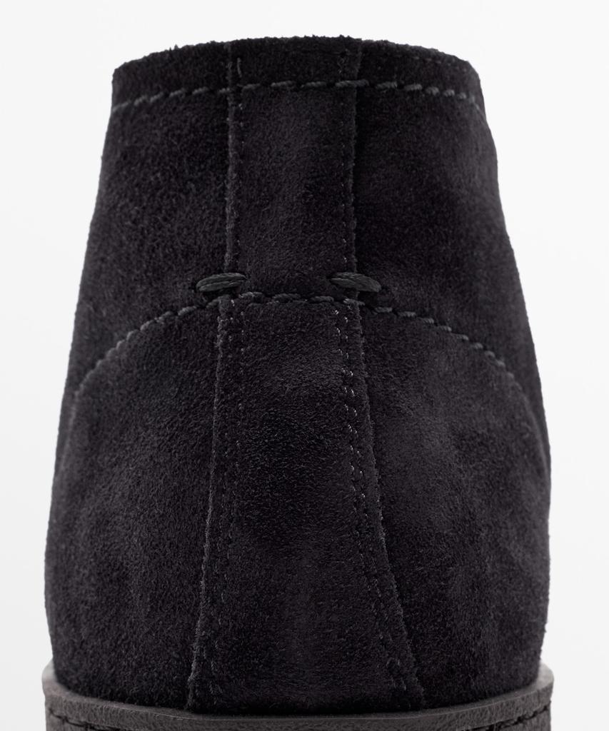 Massimo Dutti Split Suede Stitch Detail Bootie Shoes