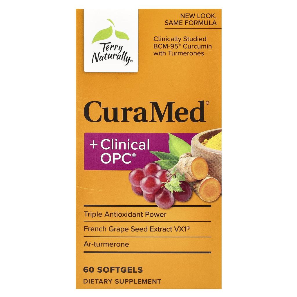 Terry Naturally CuraMed + Клинический OPC, 60 мягких капсул