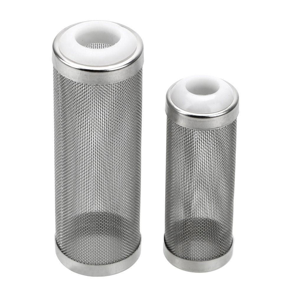 Cylinder Aquarium Inflow Inlet Filter Useful Stainless Steel Water Inlet Protective Sleeve 12mm/16mm Durable