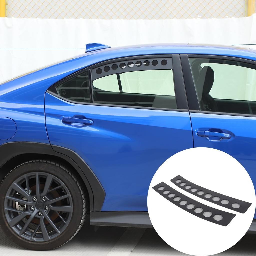 Compatible with Subaru WRX Rear Door Window Rear Door Window Glass Decorative Window Cover Rear Door Glass Trim Protective Custom Exterior Aluminum