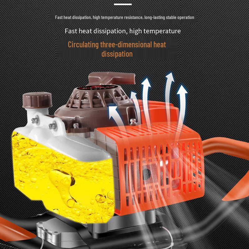Two-Stroke Earth Auger Drill Bit for Digging Machines CN plug (adapter included)