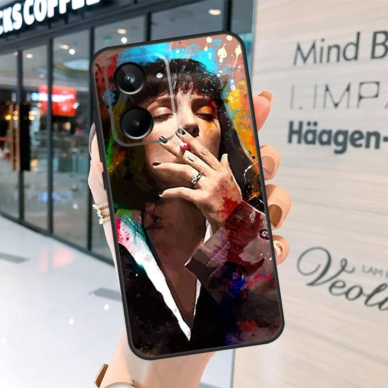 Чехол Mia Pulp Fiction для Realme 15 Pro 12 11 13 14 Pro Plus GT6 GT7 C55 C51 C53 C25 C63 C61 C65 C67 C71 C75