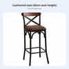 X-Shaped Spinerest Counter Stool with Spinerest High Chair Integrated Footrest Utilitarian and Aesthetic for Adults, Cafe
