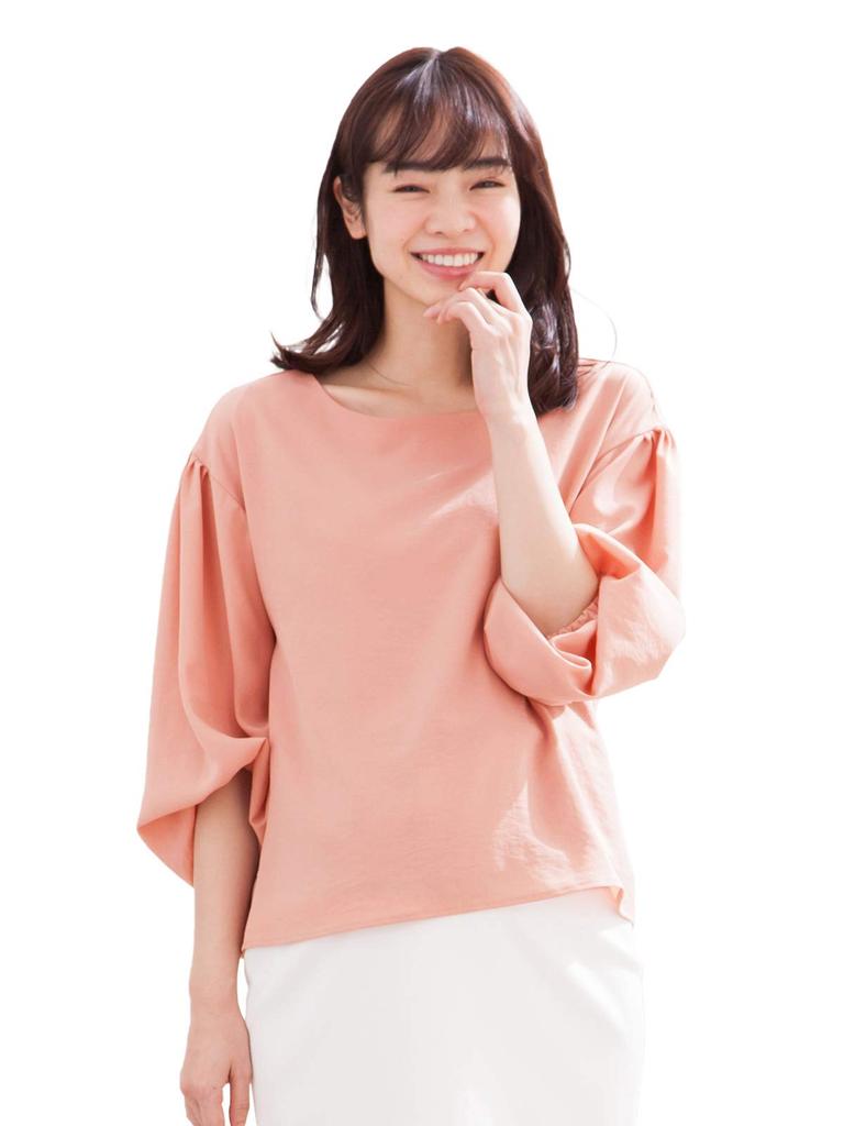 ANGELIEBE Для беременных и кормящих матерей Блузка с рукавами-фонариками и сборками для кормления до и после родов от S до M Бледно-розовый 22555 22555301 Рот, Сборки, Рукава, Блузка,