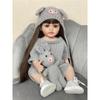 Real Life Reborn Baby Dolls Girl 22 Inch 55cm Full Body Silicone Realistic Lifelike Newborn Dolls Toddler Doll Toy