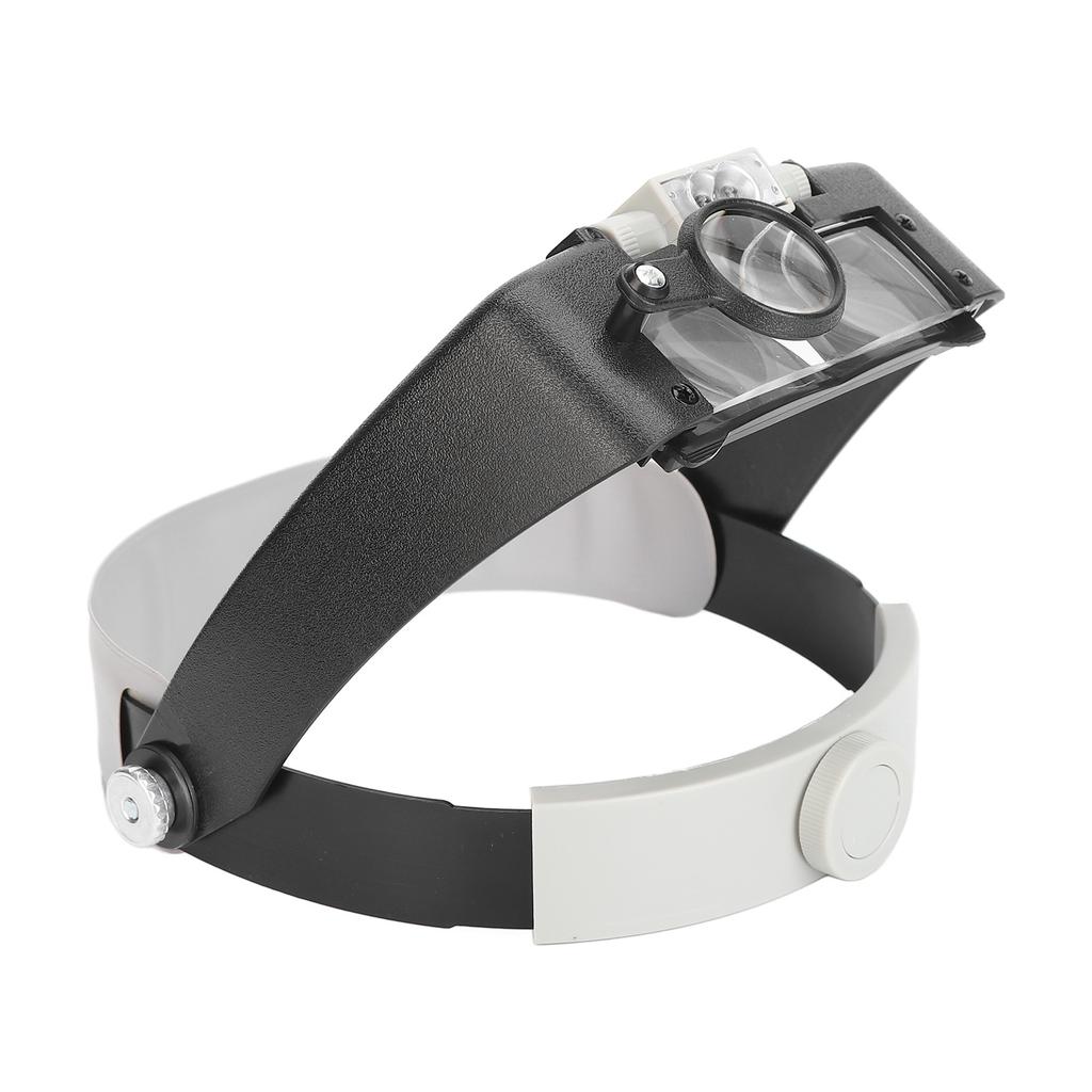 Headband Magnifier Glasses 1.5X 3X 8.5X 10X Magnification Head Mount Magnifier with LED Light