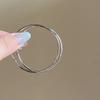 Large hoop simple design thin hoop plain hoop earrings for women, exquisite and high-end versatile ear hoop earrings